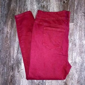 Torrid 18R women's super soft jeggings maroon